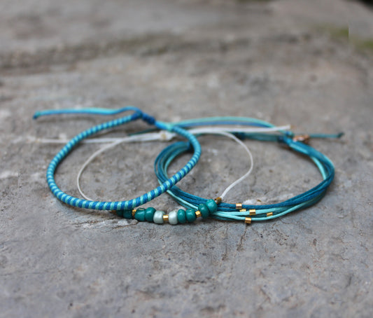 Azul 3 Piece Bracelet Set