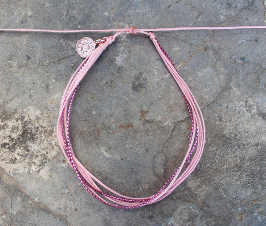 Cordas Pink Anklet