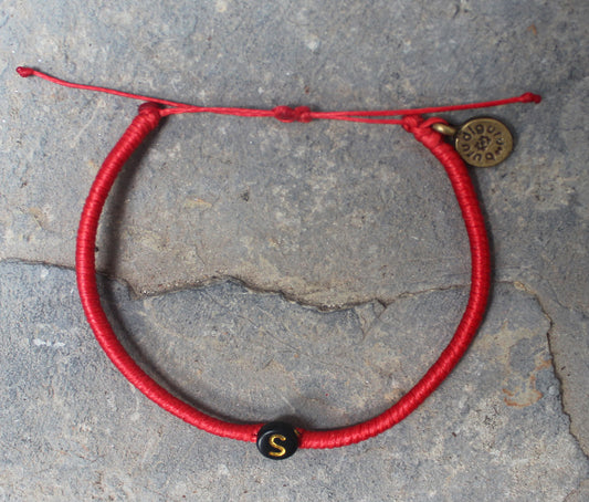 Letra Letter Bracelet/ Red