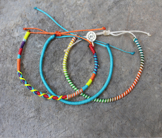 Loop 3 Thin Bracelet Set / Havana