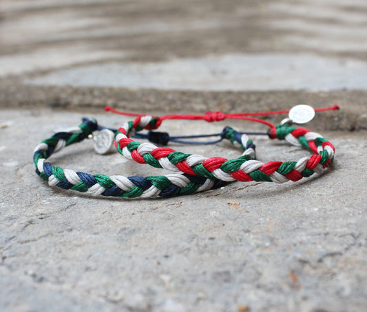 Pattern 2-Piece Bracelet Set / Xmas