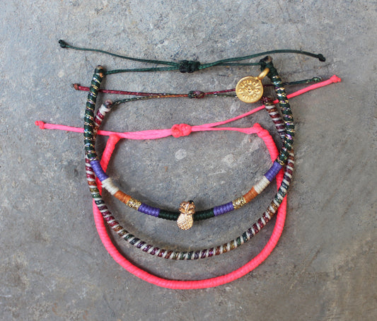 Loop 3 Thin Bracelet Set / Pinkypine