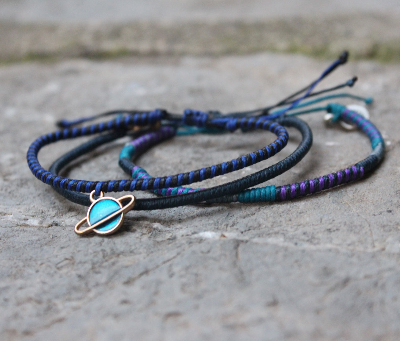 Planet Blue 3-Piece Bracelet Set