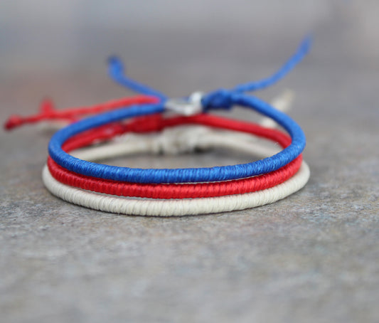 Loop 3 Thin Bracelet Set / Marine