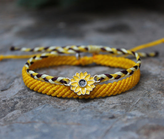 Flor Amarilla Set of 2 Bracelets