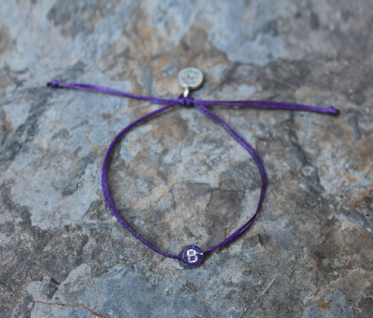 Cordas Letter Bracelet / Purple